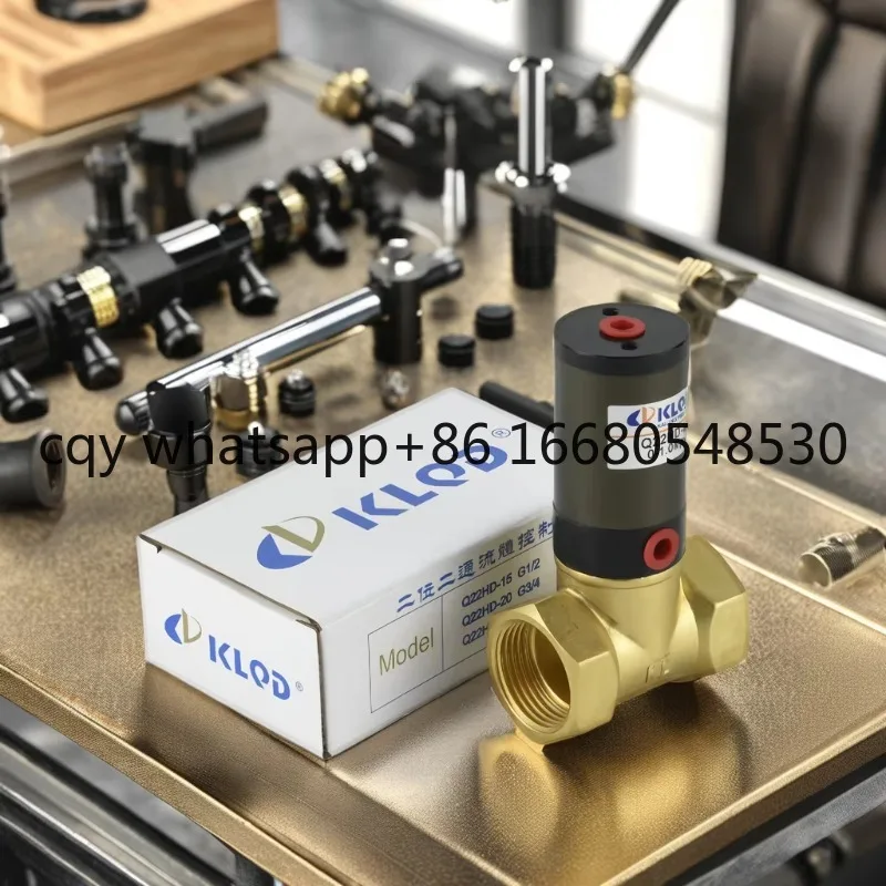 

Q22HD Single-Acting Brass Piston Solenoid Pneumatic Air Control Valve Two-Way Two-Position Pneumatic Valves