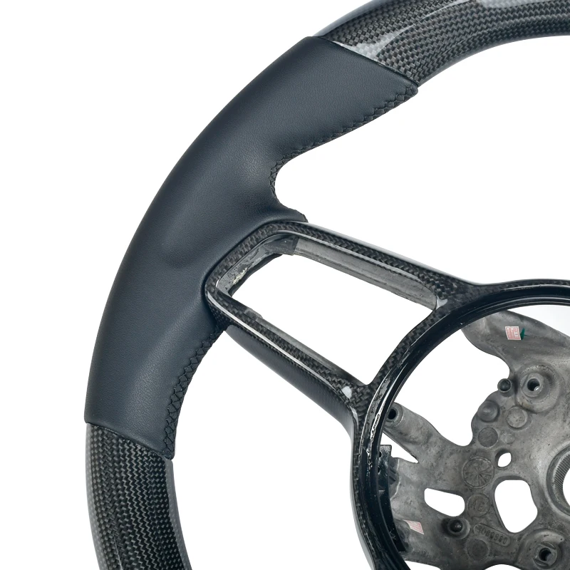 Upgrade Alcantara Leather Steering Wheel Custom Genuine For Porsche Macan Panamera Cayenne 718 911 Carbon Fiber LED Interior