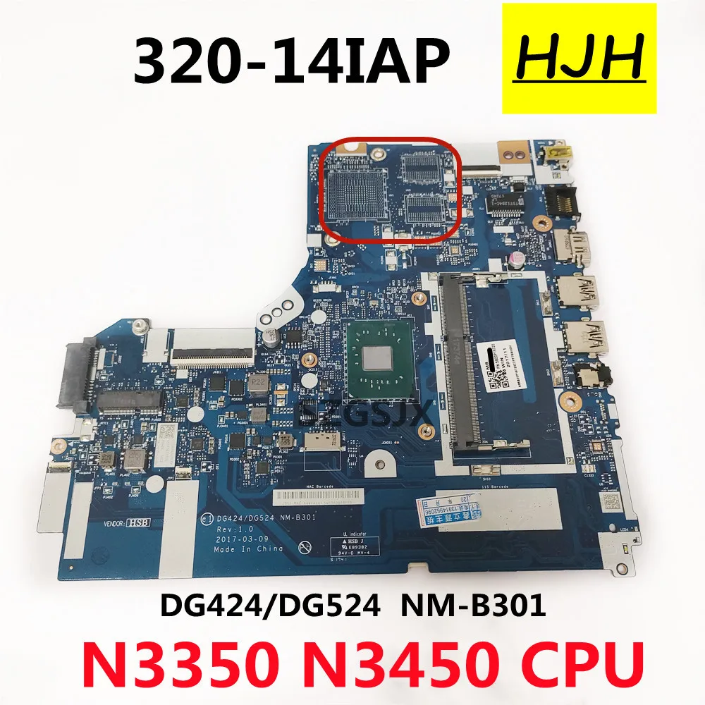 

FOR Lenovo Ideapad 320-14IAP Laptop Motherboard DG424/DG524 NM-B301 with N3350U N3450U CPU fully tested