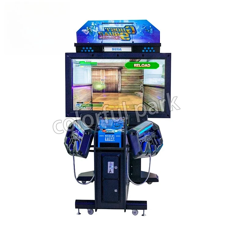 لعبة أركيد الرماية الملونة في الحديقة، آلات ألعاب الرماية الداخلية للاعبين