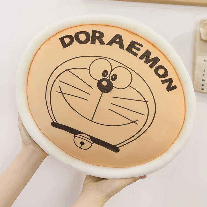 Kawaii Doraemon Dorayaki Plüschtier Gefüllte Puppe Kissen für Kinder Geburtstagsgeschenk Büro Auto Rückenlehne Kissen Weiches Plüschtier für