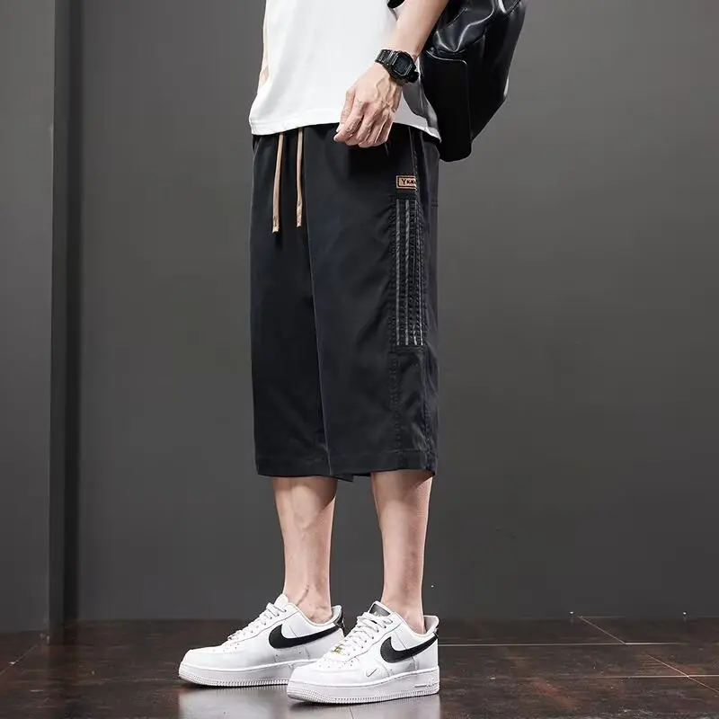 

Men's Casual Ice Silk orts Summer Thin New Outwear Workwear Straight Leg Pants Youth Active Sle Loose Fit Comfortable