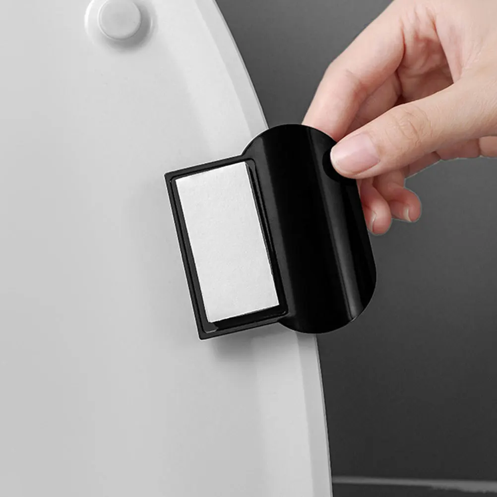 

9Pcs Toilet Lid Lifter Adhesive Toilet Seat Handle Easy Clean Bathroom Tool Adhesive Lavatory Seats Lifter for Travel