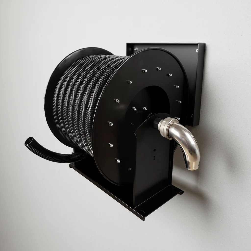 Vacuum Hose Reel Automatic Hose Reel Retractable 15m Length
