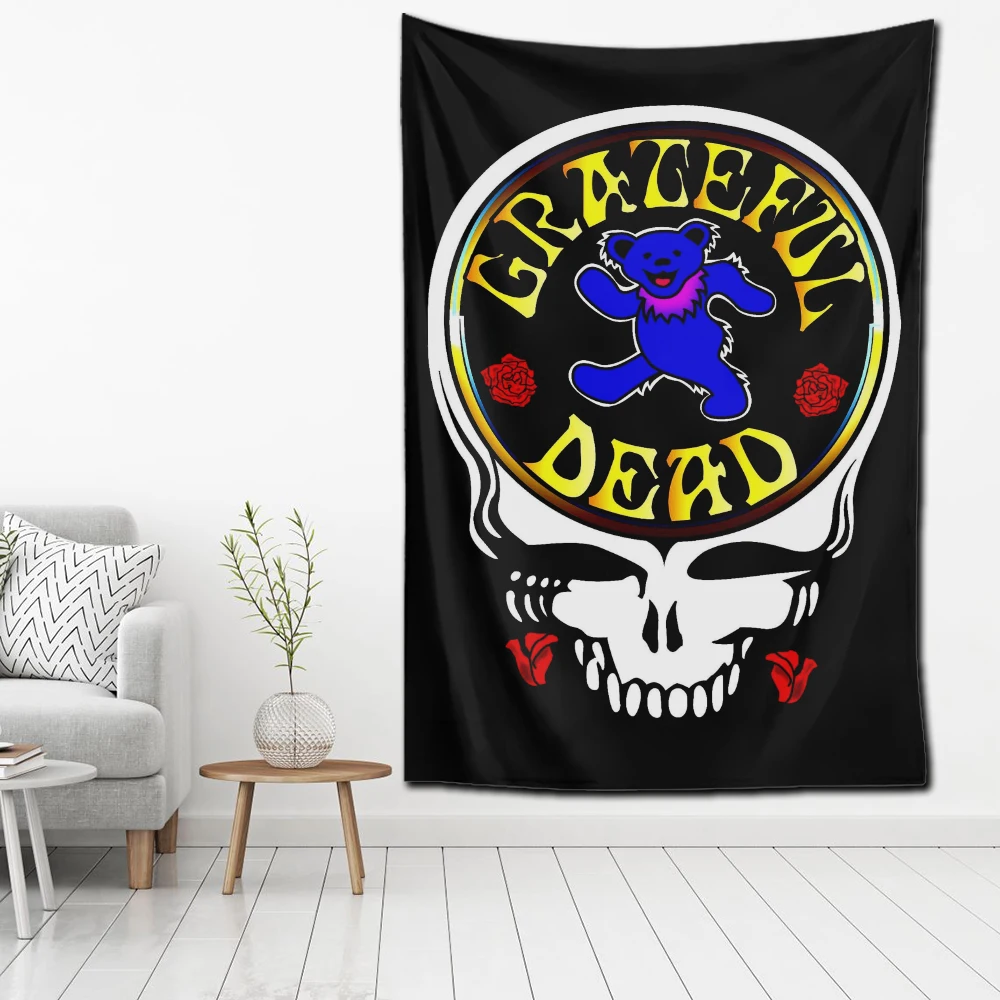 

2024 United States Grateful Dead Tapestry Decoration Flag Living Room Wall Hanging Bedroom Wall Carpets