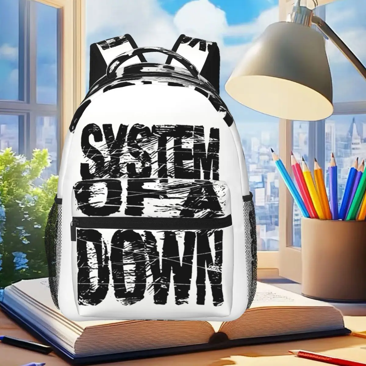 Rock Band System Of A Down Backpack Student Boys Girls BookBag Kids School Bag Laptop Shoulder Bags for Men Women