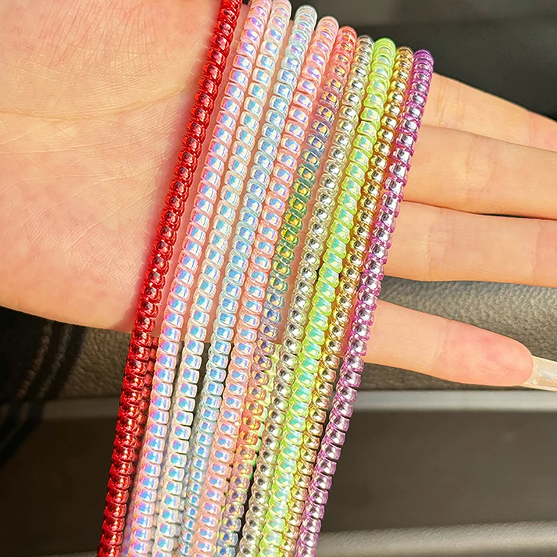 1.6m Spiral Charger Cable Cord Protector Anti-break Spring Protection Rope USB Charging Cable Data Bobbin Winder-F(x)