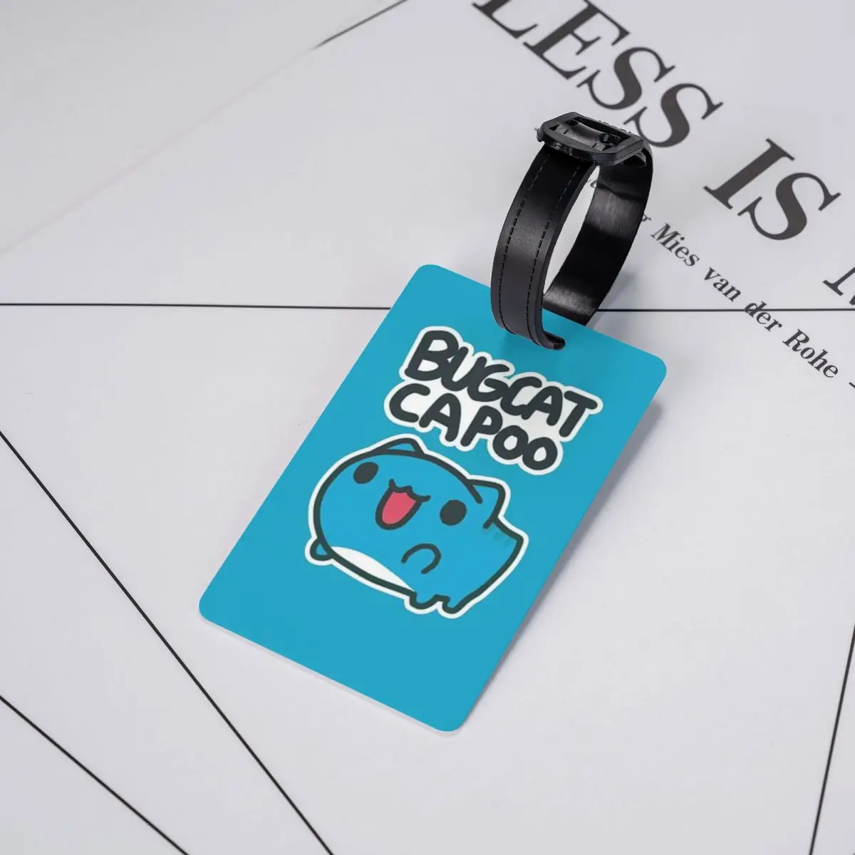 

Comic Cat Bugcat Capoo Bug Cat Luggage Tags Suitcase Accessories Travel Baggage Boarding Tag Label Holder ID Name Address