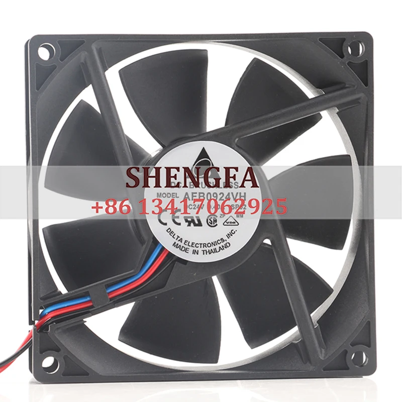 Delta 12V 48V DC24V 0.4A EC AC 9025 9CM 90X90X25MM High air volume inverter Double ball AFB0924VH cooling fan