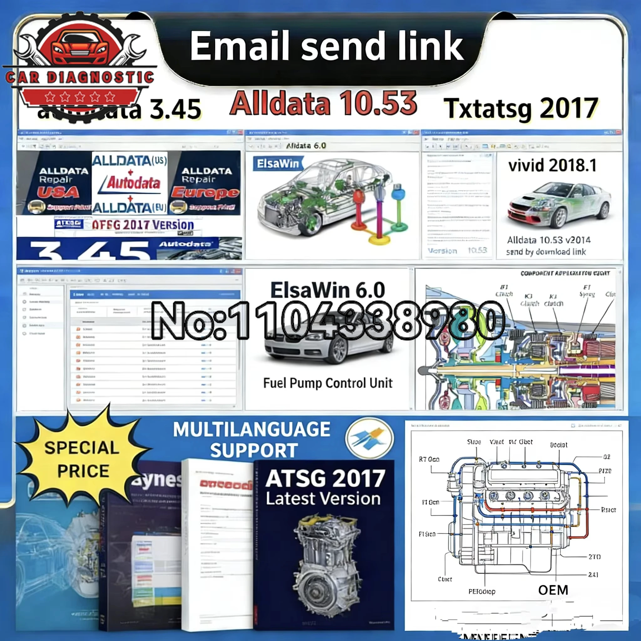 

Hot-selling ATSG 2017 Automatic Transmission Maintenance Car Repair Software Unit Fault Detection Tool 2026 Edition