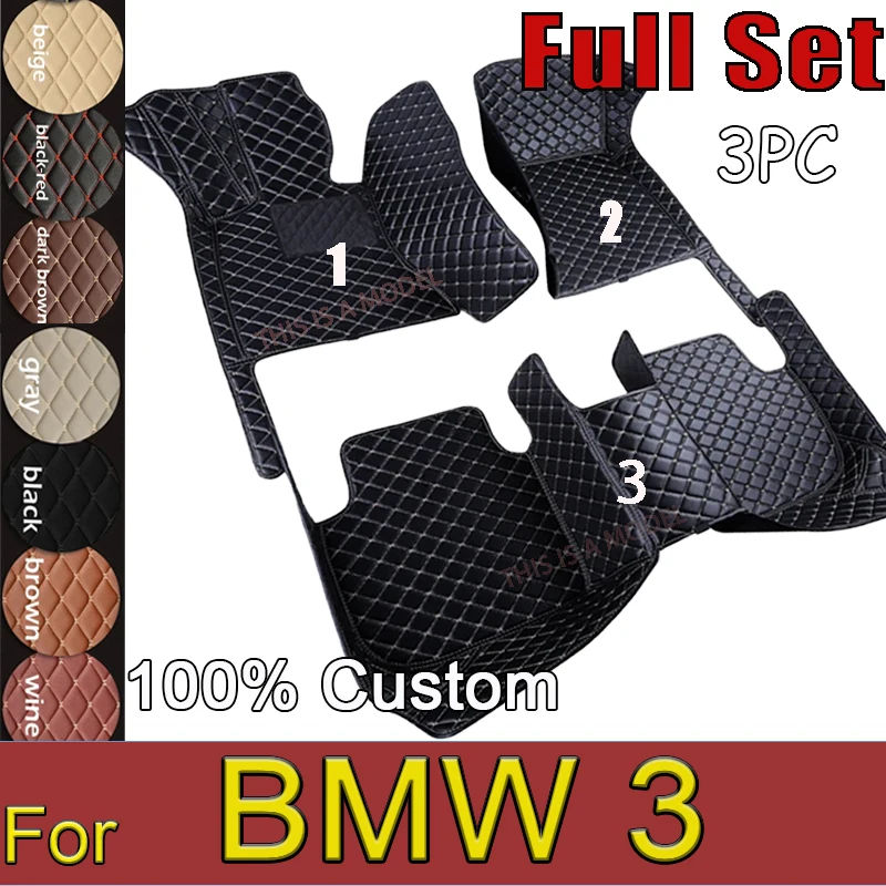 

Car Floor Mats For BMW 3 Series E93 2006~2011 Luxury Leather Mat Durable Pad Rugs Carpets Interior Parts Car Accessories 2007