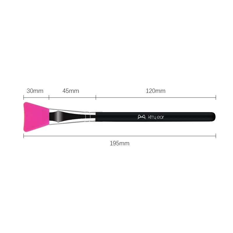 Brosse professionnelle pour masque en Silicone, pointe souple et Flexible, pour bricolage, Application de boue du visage, Gel, outil de soins doux pour le traitement du visage, 1 pièce