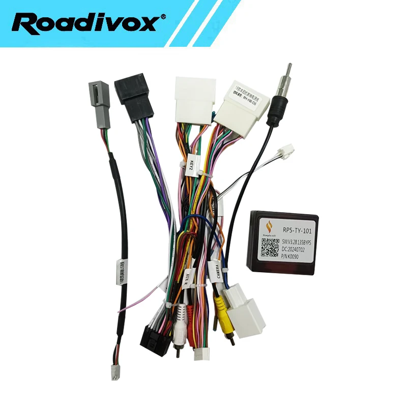 android Car radio Canbus Box Decoder For Toyota avalon Camry sienna corolla JBL 16 pin Wiring Harness Plug Power Cable