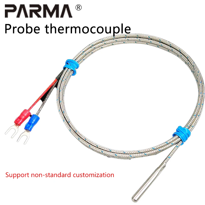 Probe thermocouple K-type thermocouple simple temperature probe E-type needle-type cylindrical temperature sensor