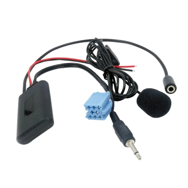 For VW Audi Car Radio Bluetooth-compatible Adapter Stereo Audio Aux Cable ISO 8Pin Connector Module Adapter Car Accessories