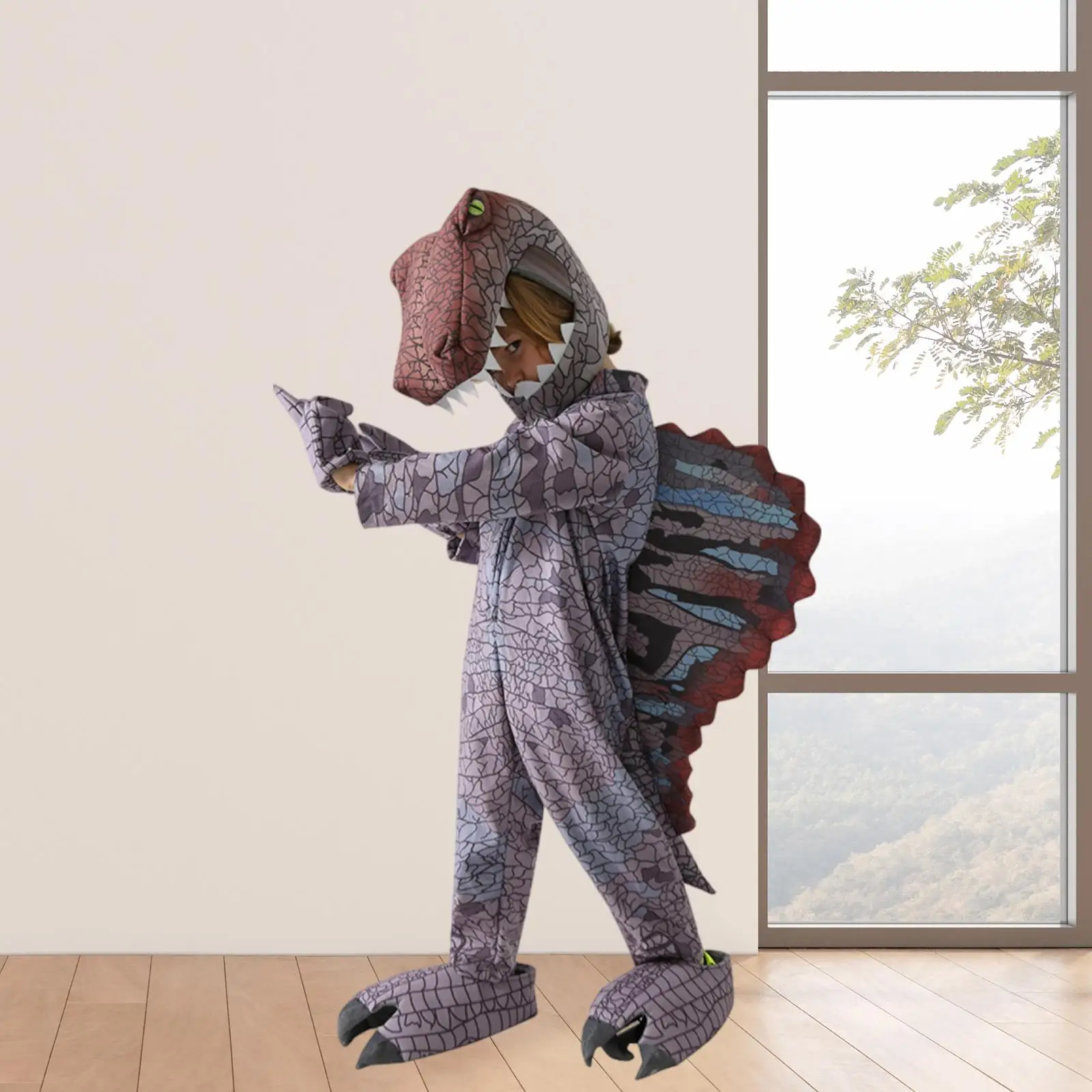 مجموعة أزياء الديناصور للأطفال كارتون الهالوين لدعائم الصور تحت عنوان الحفلات S #3