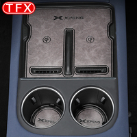 For Xpeng G6 XiaoPeng 2023 2024 Car Styling PU Leather Door Groove Pad Water Cup Storage Anti Slip Pad Auto Interior Accessories