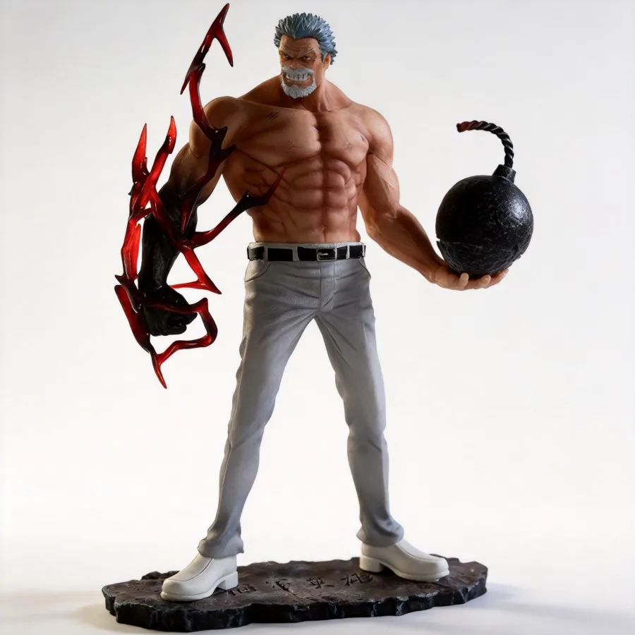 One Piece Monkey D. Garp Muscle Version Action Figure 25cm Boxing Style Anime Collection Model Decoration Gift