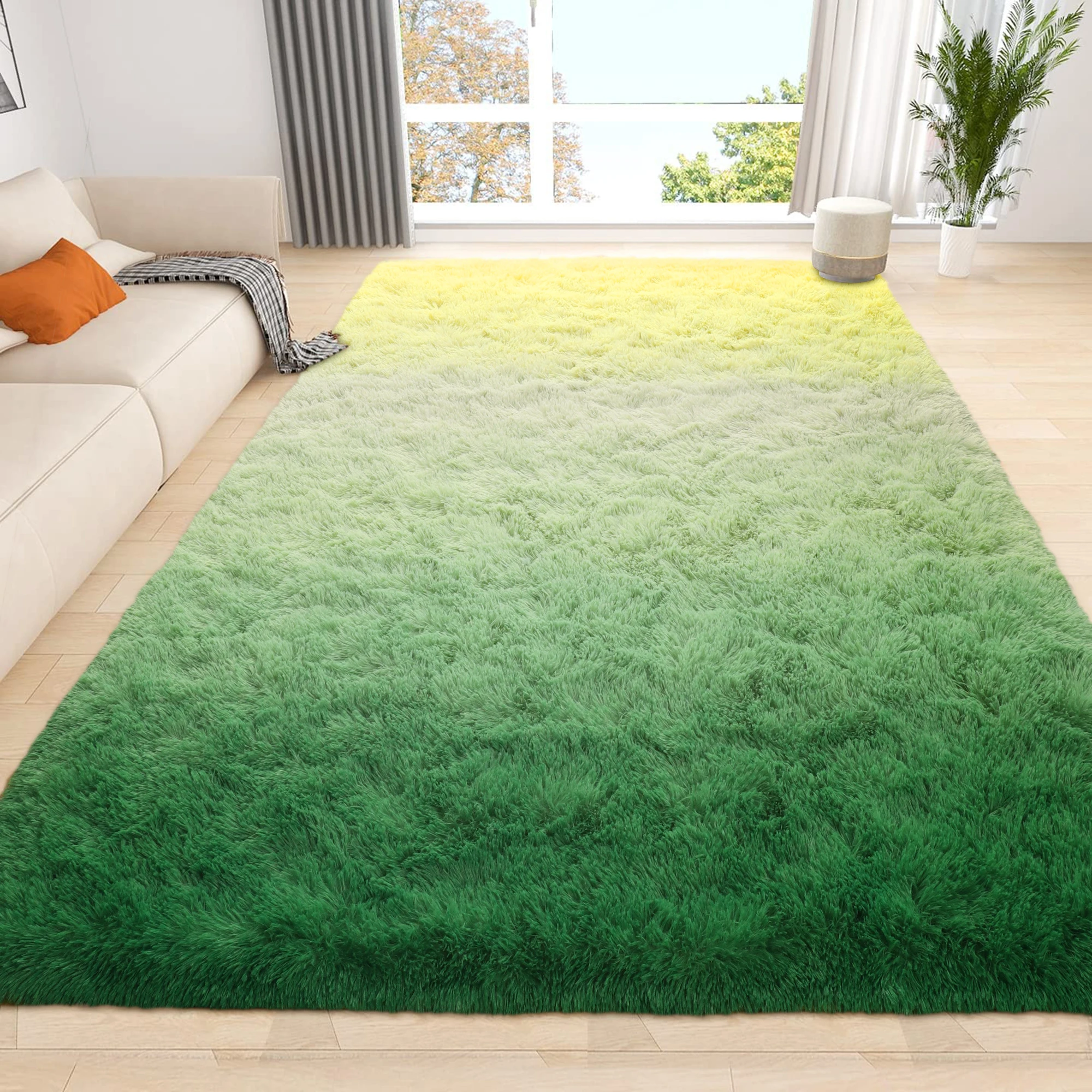 2023 new gradual color carpet High quality non hair shedding plush rug Non slip carpet for living room Bedroom bedside floor mat