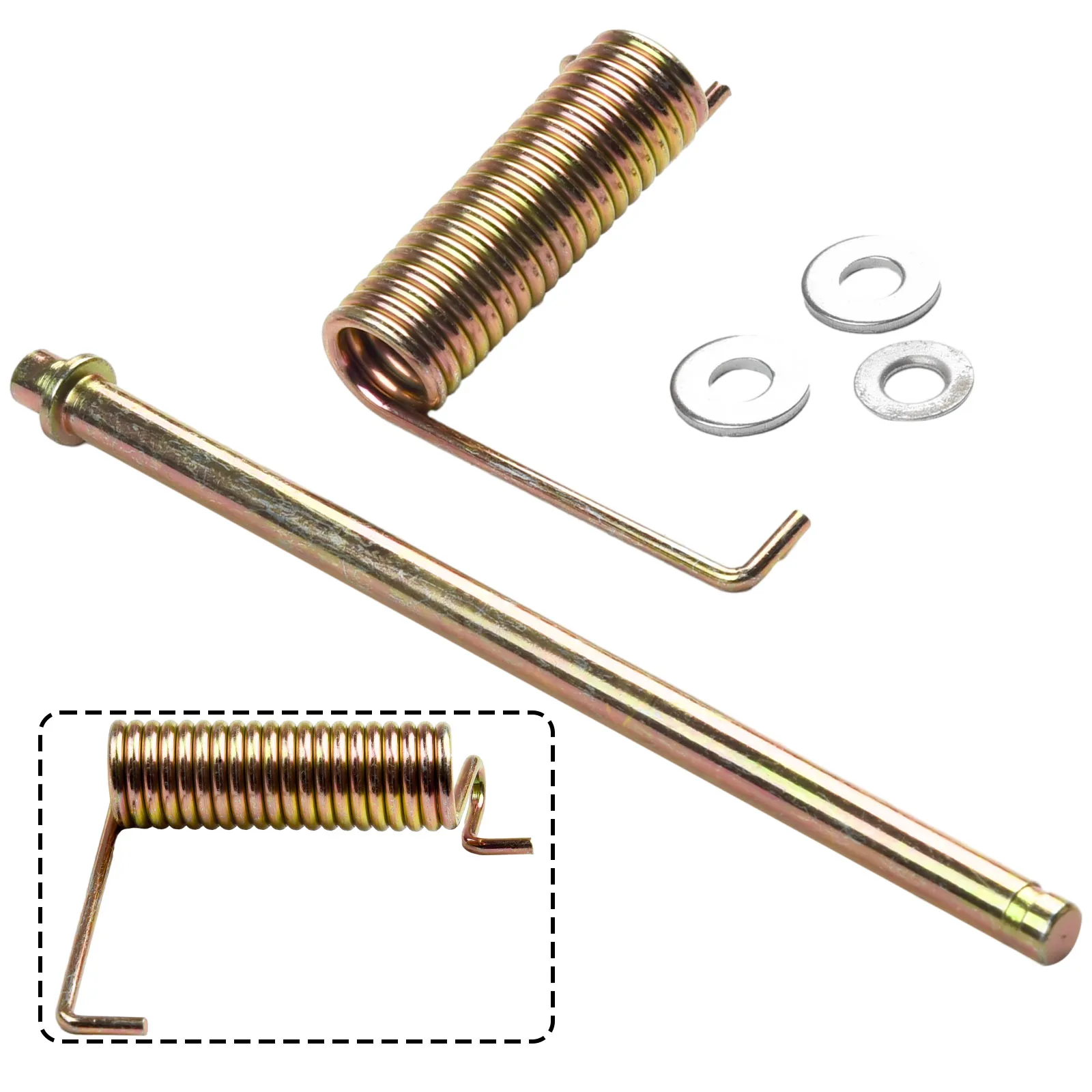 For Craftsman 42 Deflector Mounting Hardware kit with Push Nut and Deflector Rod 130968 123713X 131491 110452X