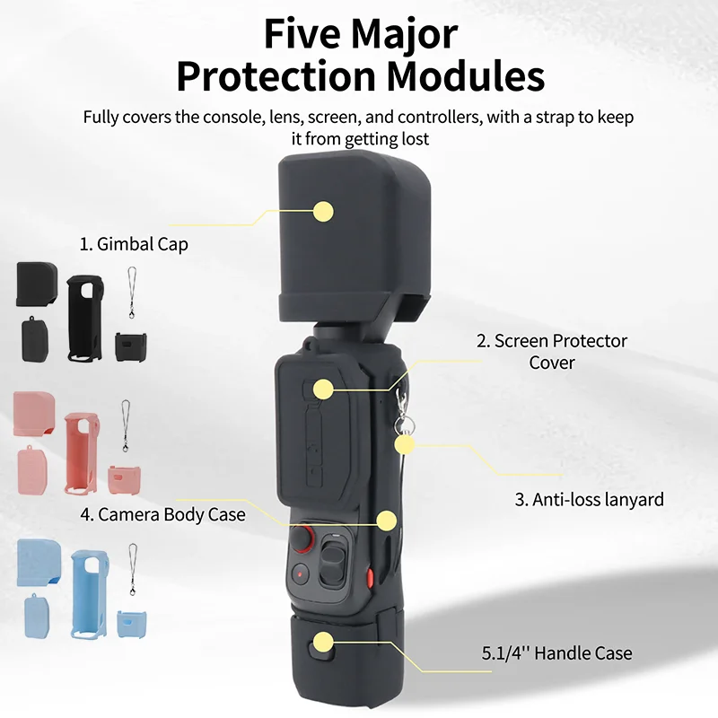 For Insta360 Luna Ultra Camera Silicone Case Lens Screen Dustproof Protector Cover LUNA ULTRA  Anti-scratch Soft Shell Accessory