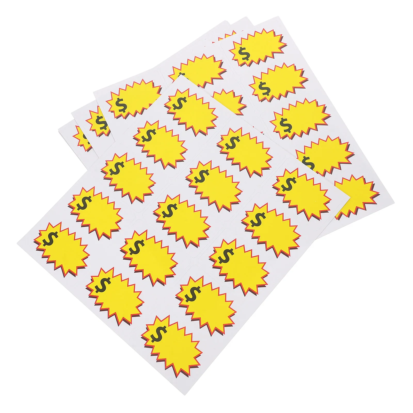 

10 Sheets Blank Price Sticker Stickers Garage Pp Synthetic Paper Sale for Retail Store
