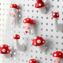 Cute Decorations 3D Mushroom Refrigerator Anti-theft Door Sticker Home Decoration Storage Hook Magnetite Magnetic Sticker