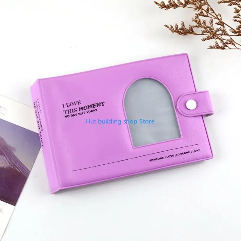 T21C 3 Inch Photo Album for Camera 64 Pockets Cards Hollow Collect Book Holder