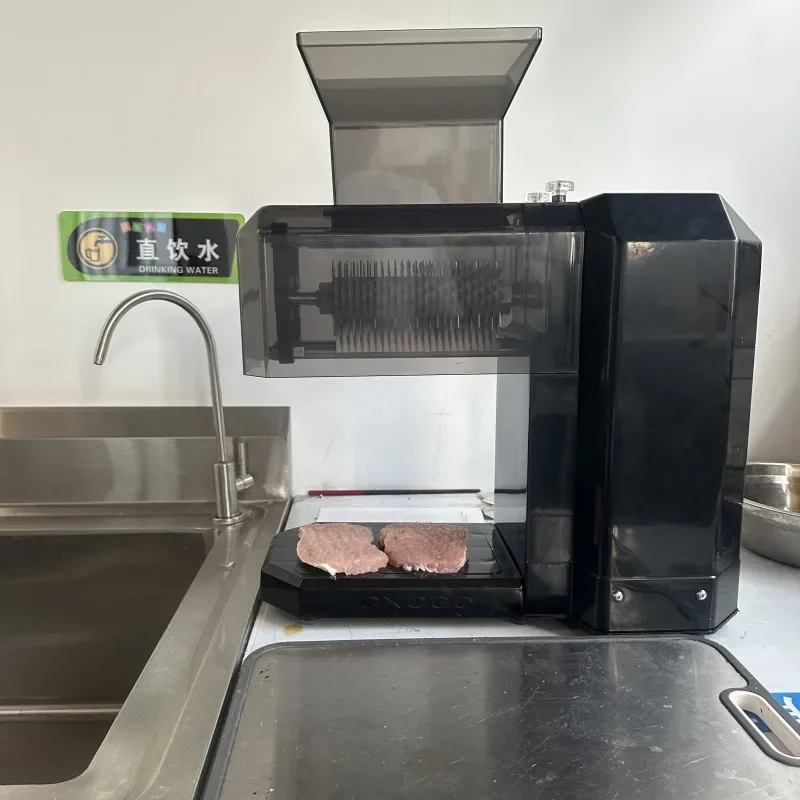 Meat steak tenderizing machine Commercial electric steak tenderizing and tasting, punching machine Stainless steel piercing eye