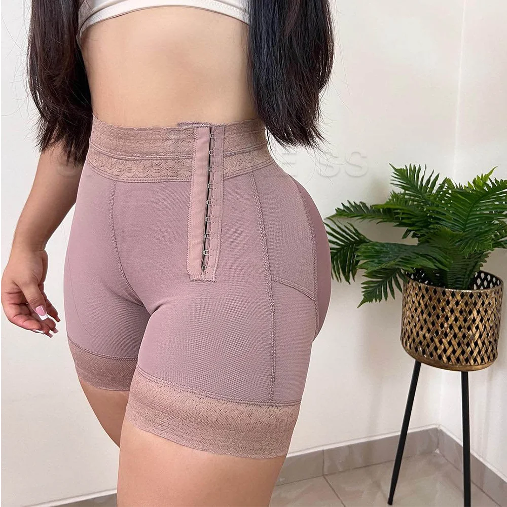 

Fajas Colombianas Slimming Side Hooks High Waist Butt Lifter Charming Curves BBL Hourglass Figure Short Waist Trainer Underwear