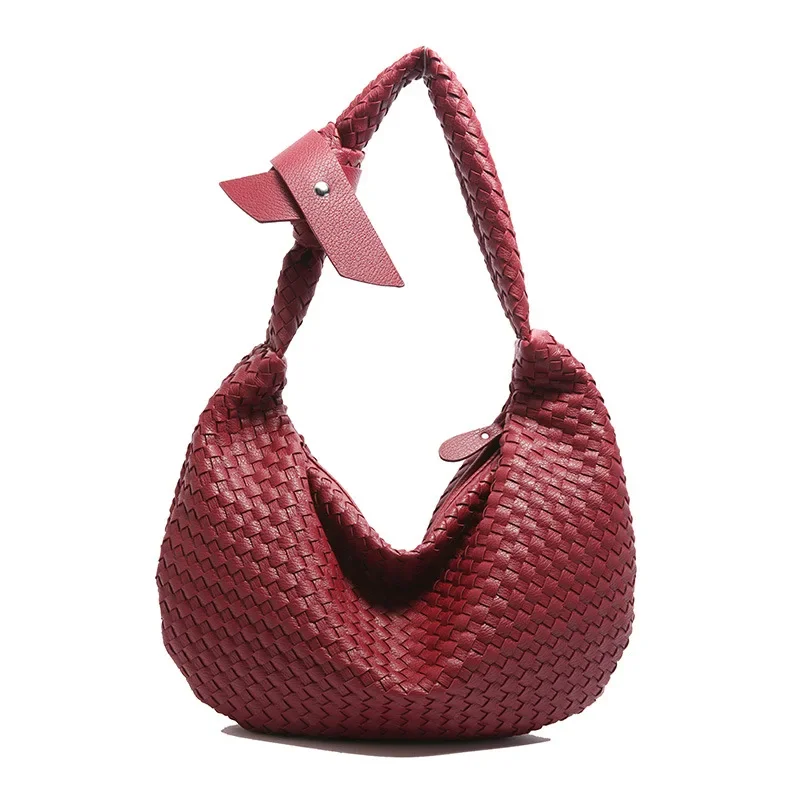 حقيبة Voyage-Core: حقيبة مترو منسوجة حرفية من Parisian-Atelier مع قفل ملتوي مميز وصورة نحت للذراع للعمل/السفر