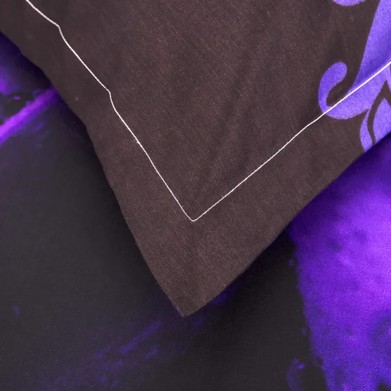 Ropa De cama cómoda súper suave De invierno De alta calidad, Cama doble individual occidental, juegos De edredón De gato con hojas De otoño 3D, Ropa De Cama