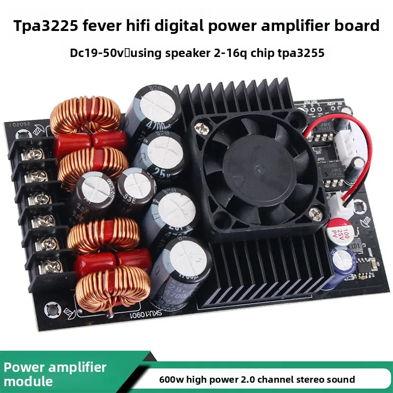 600W High-power TPA3255 High-fidelity HiFi Digital Amplifier Board Dual-channel Amplifier Module