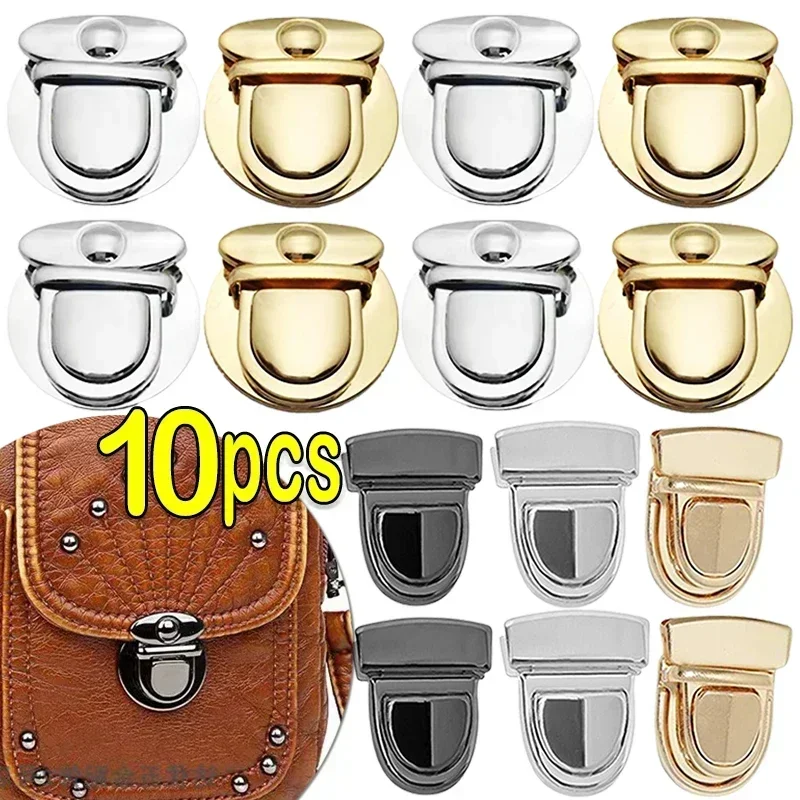 5/10pcs Metal Locks Bag Clasp Catch Buckles for Handbags Purse Tote Closures Snap Clasps DIY Craft Hardware Case Bag Accessories