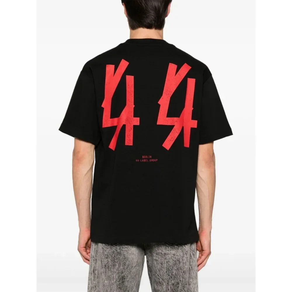 

2024 44 LABEL GROUP Cotton T-shirt Men's Women‘s Hip Hop Letter Printed TShirt Quality Designer Brand Tee Tops Streetwear