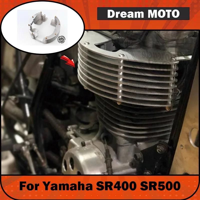 【Premium】For Yamaha SR400 SR500 retro modification parts dedicated cylinder head heatsink