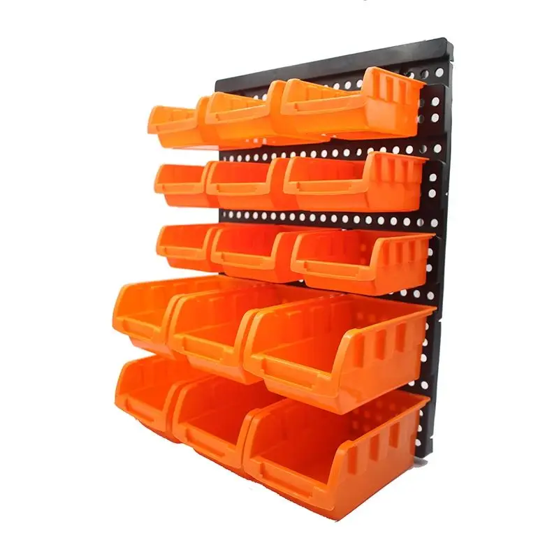 ABS Wall-Mounted Storage Box Tool Parts Garage Unit Shelving Hardware Screw Tool Organize Box Components Tool Box