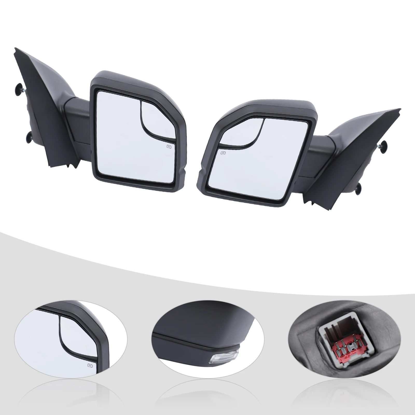 Left and Right Side Electric Rear-view Mirrors For Ford F150 2015 2016 2017 2018 FL3Z17682BA  FL3Z17683BA