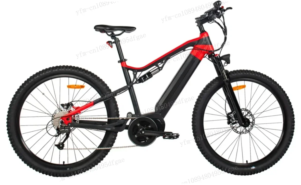 Motor Peak 1000W 48V18AHBattery 27.5Inch Ebike Full Suspension 9-speed Aluminum Alloy Frame Hydraulic Brakes