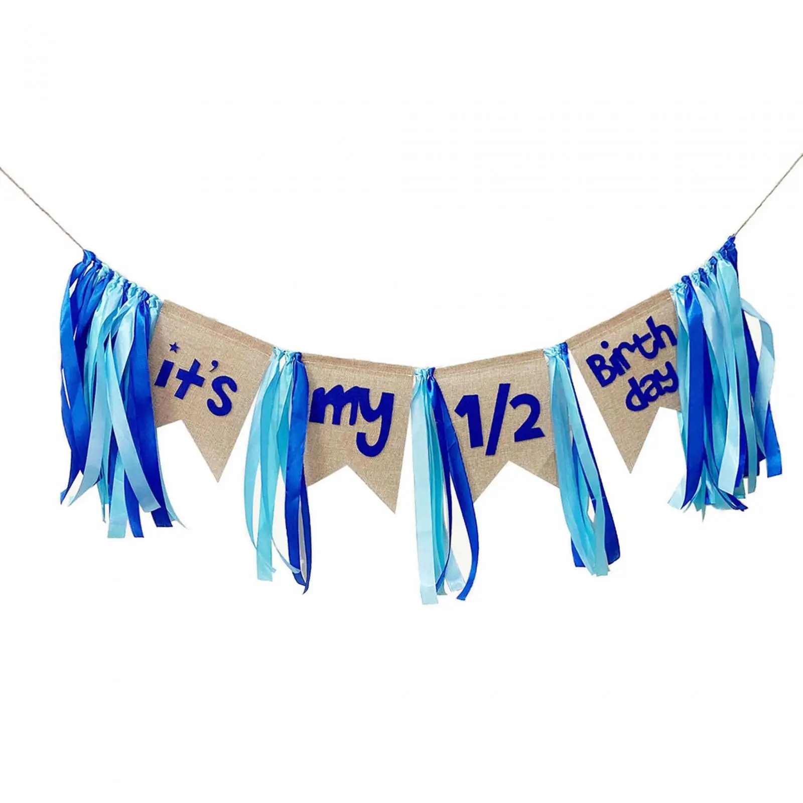 Half way to First Banner , High Chair Banner, Half Year Birthday Decorations, Backdrop Garland Photobooth Props for Birthday