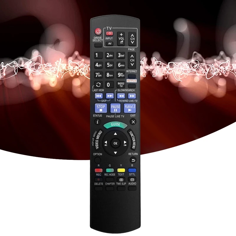 Vervang N2qayb001043 Afstandsbediening Voor Panasonic Blu-Ray-Speler DMR-PWT550 Dmrpwt550 Duurzaam Eenvoudig Te Installeren Eenvoudig Te Gebruiken