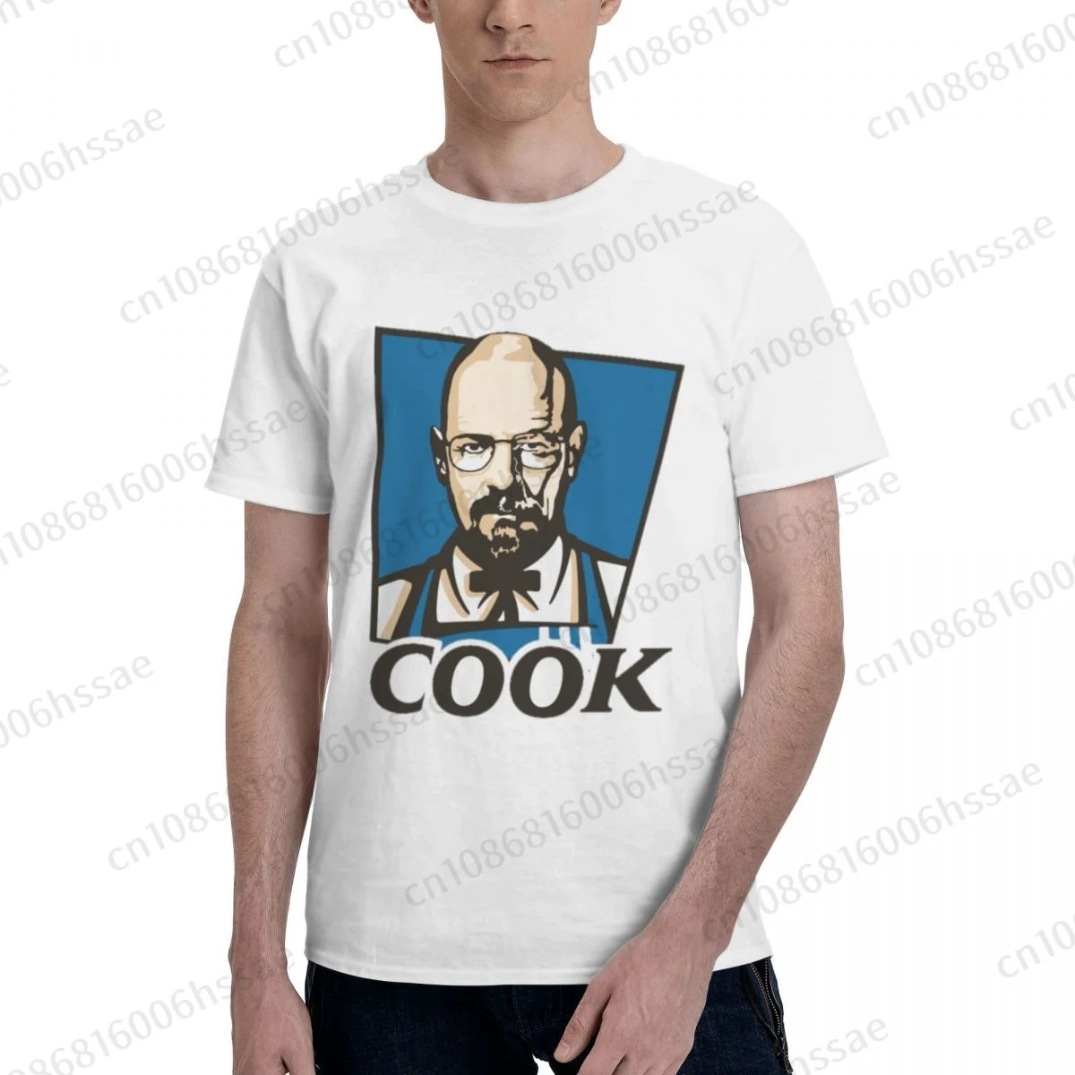 Breaking Bad Serie Walter T Shirt Men Fashion T-shirt Cotton Tshirt Tops Tees Short Sleeve