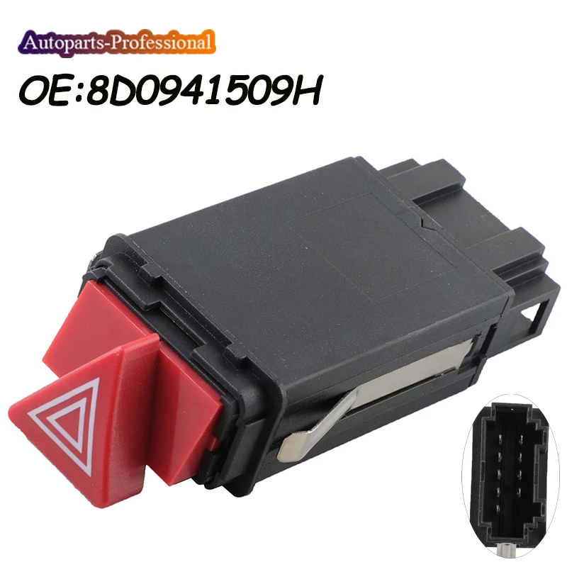 Hazard Emergency Warning Light Control Switch 8D0941509H 8D0941509K 480941509C For Audi A3 A4 S4 A6 1998 1999 2000 2001 2002