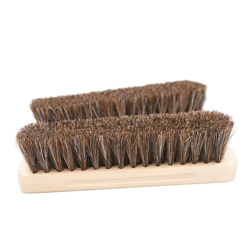 Large Horse Hair Brush High-end Shoe Brush Oil Polishing Cleaning Dust Brush