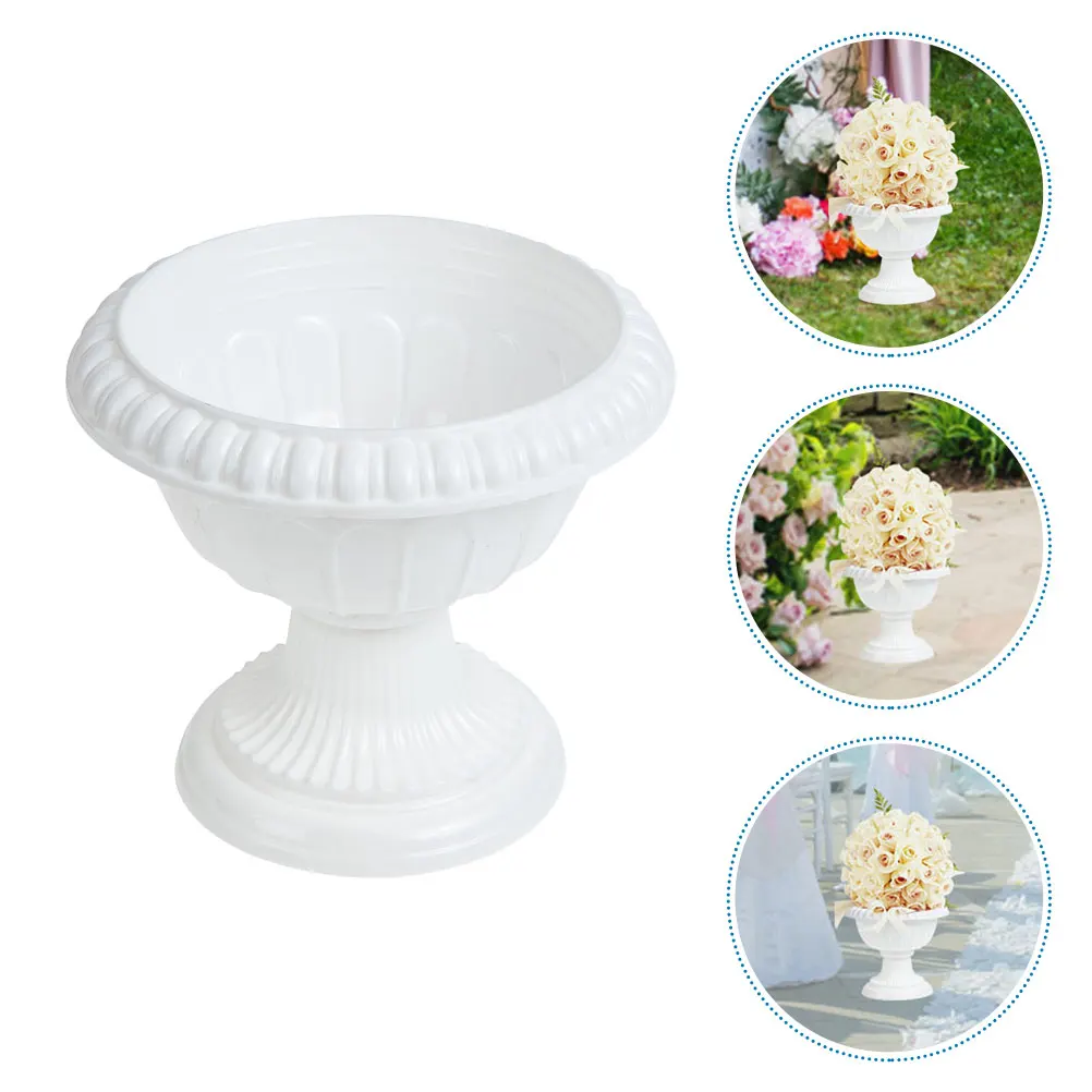 

1pc European Style Flower Pot Roman Planter for Wedding Party Decoration Outdoor Indoor Use Vintage Succulent Container