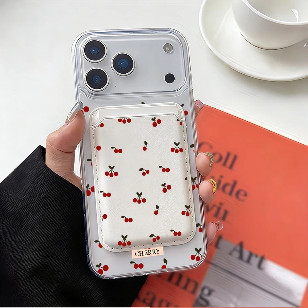 Магнитный держатель для карт M – обзор и цена Leather Wallet Card Holder Phone Cover