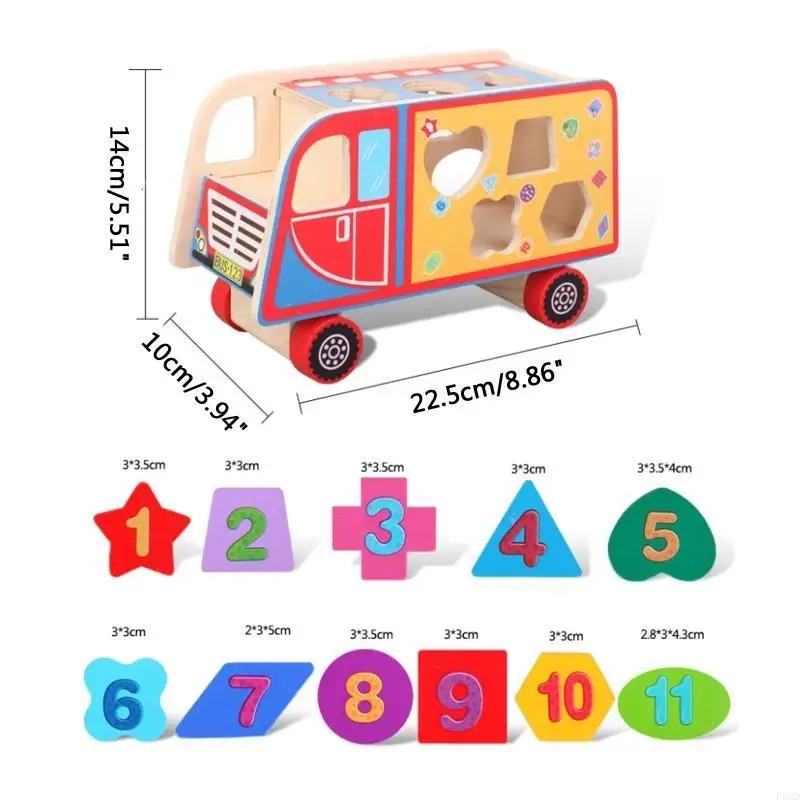F62D SORTER zabawki drewniane bloki konstrukcyjne geometria uczenie się pasujące do sortowania prezenty dydaktyczne klasyczne