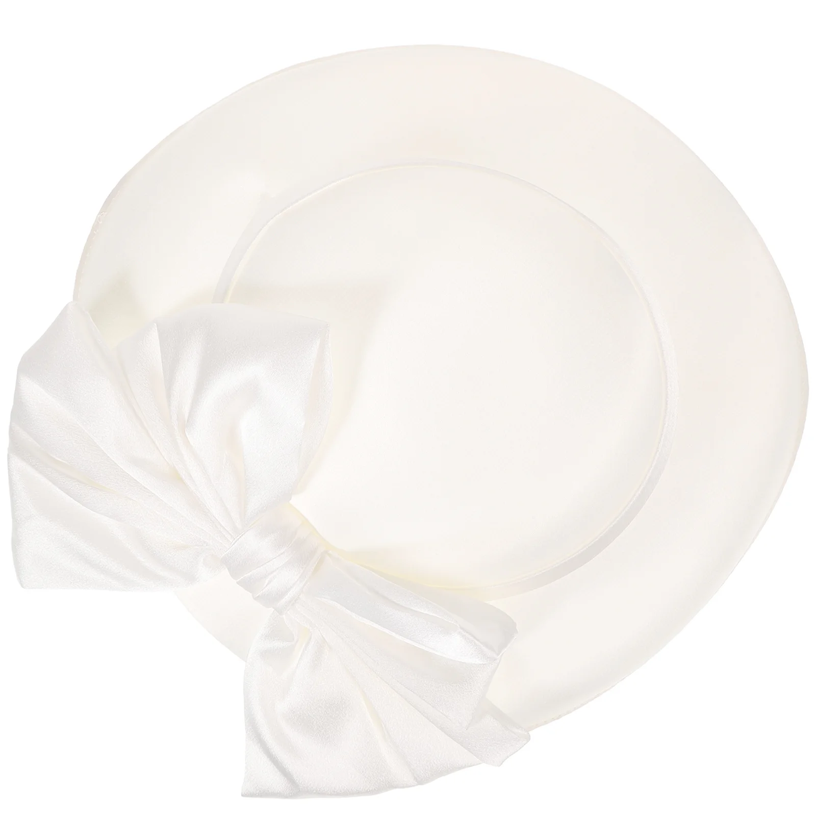 قبعة الرامي قبعة الزفاف البيضاء ملابس مريحة خياطة ممتازة الراقية فستان الحفلات المألوف قبعة الزفاف #1