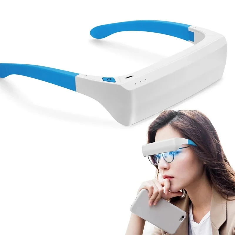 Smart Eye Massager With Heat Airbag Eye Care Compress Blue and White Light Therapy Eye Massage Relax Device Anti Motion Sickness