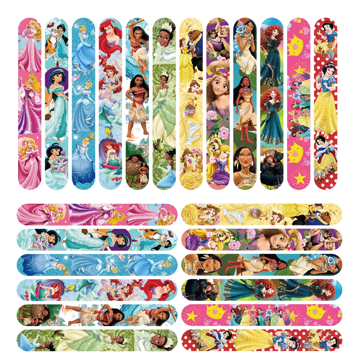 

Disney Princess Slap Bracelets Party Favors Goodie Bag Stuffers Fillers Children's Birthday Souvenirs Party Decorations Supplies